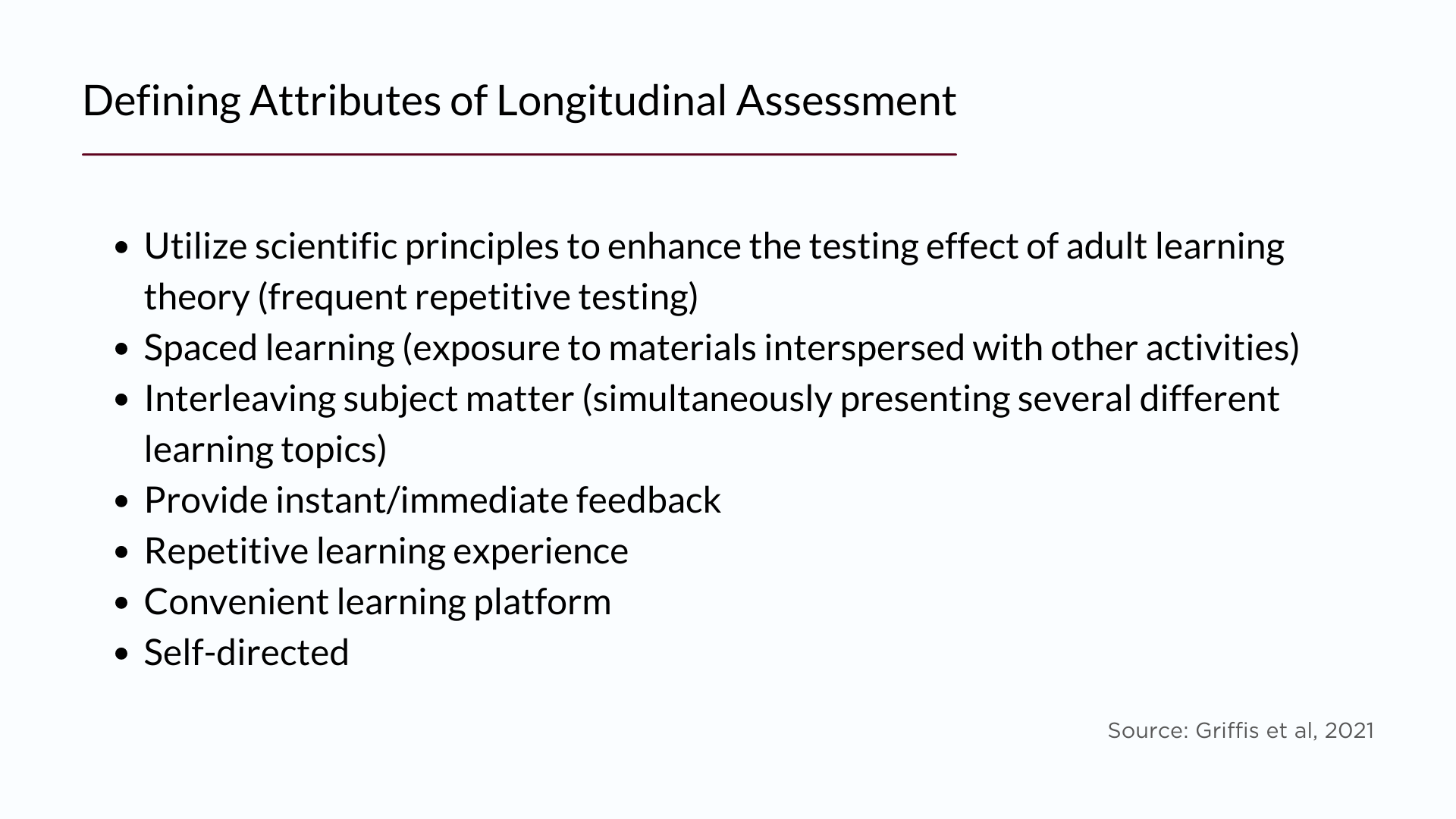 Defining Attribiutes of Longitudinal Assessment Defining Attribiutes of Longitudinal Assessment