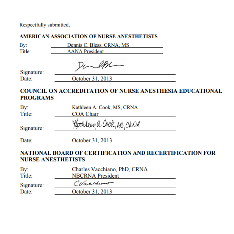 joint letter e-signatures